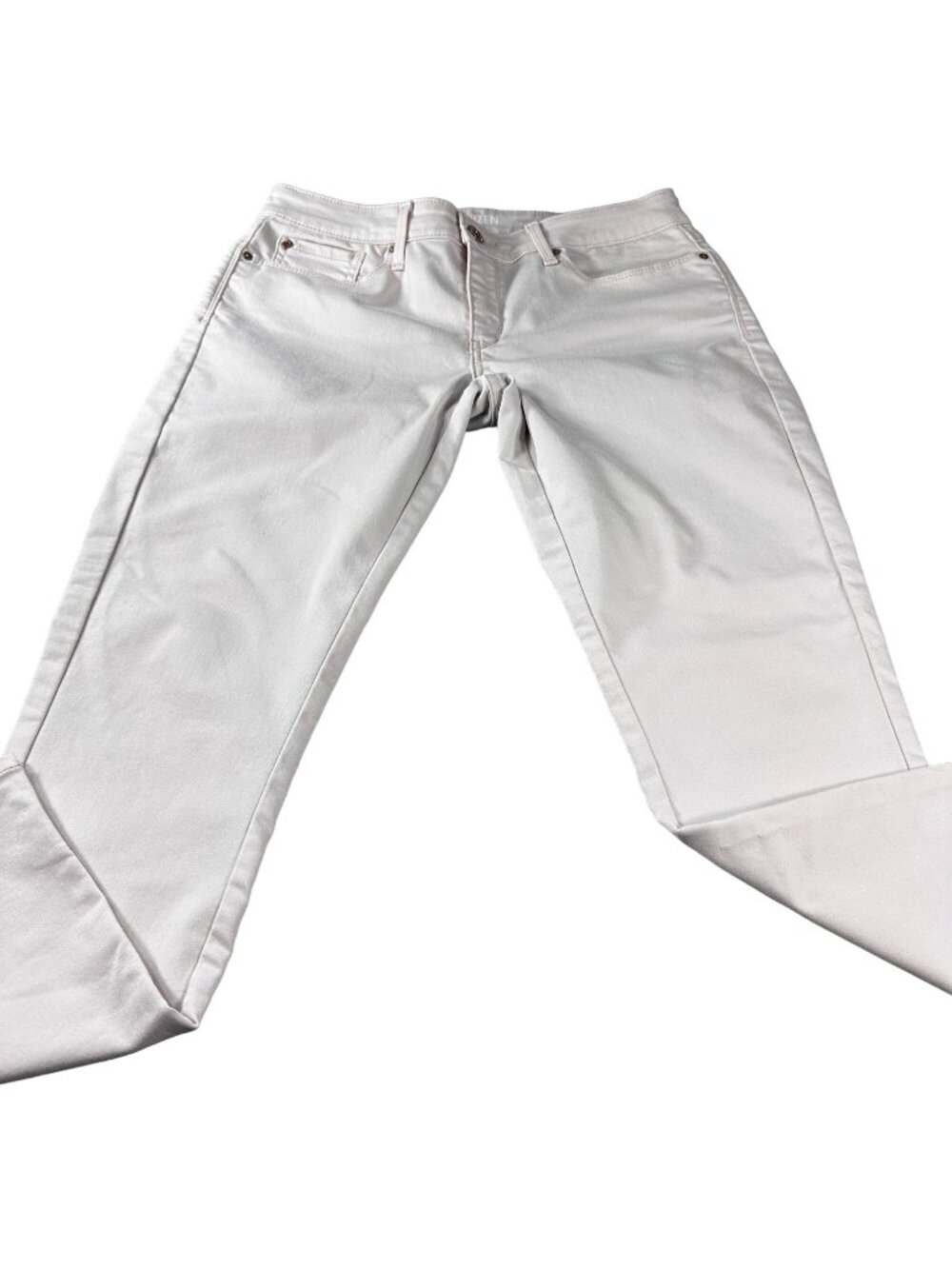 Denizen Levis Denim Stretch Jeans Low Rise Jeggings Straight Women White